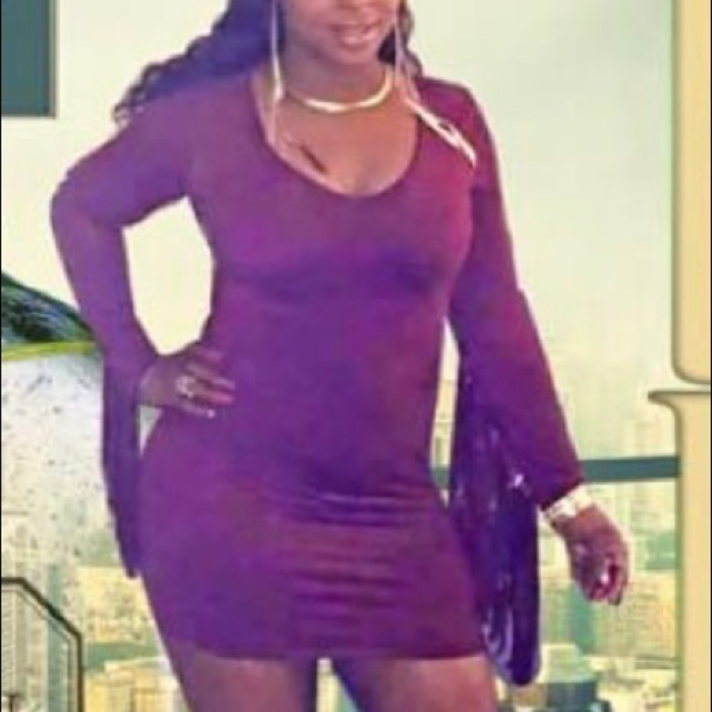 Suede Burgundy Mini Dress